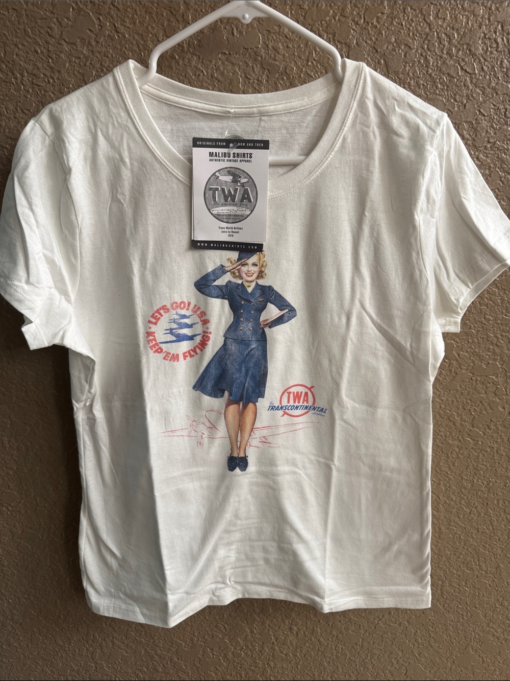 Women's White TWA Graphic Short Sleeve Tee